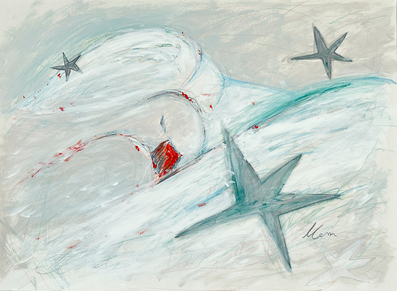 지나온, 그리고 다다를 자화상 38.9cm x 28.6cm Acrylic on paper 2024.jpg