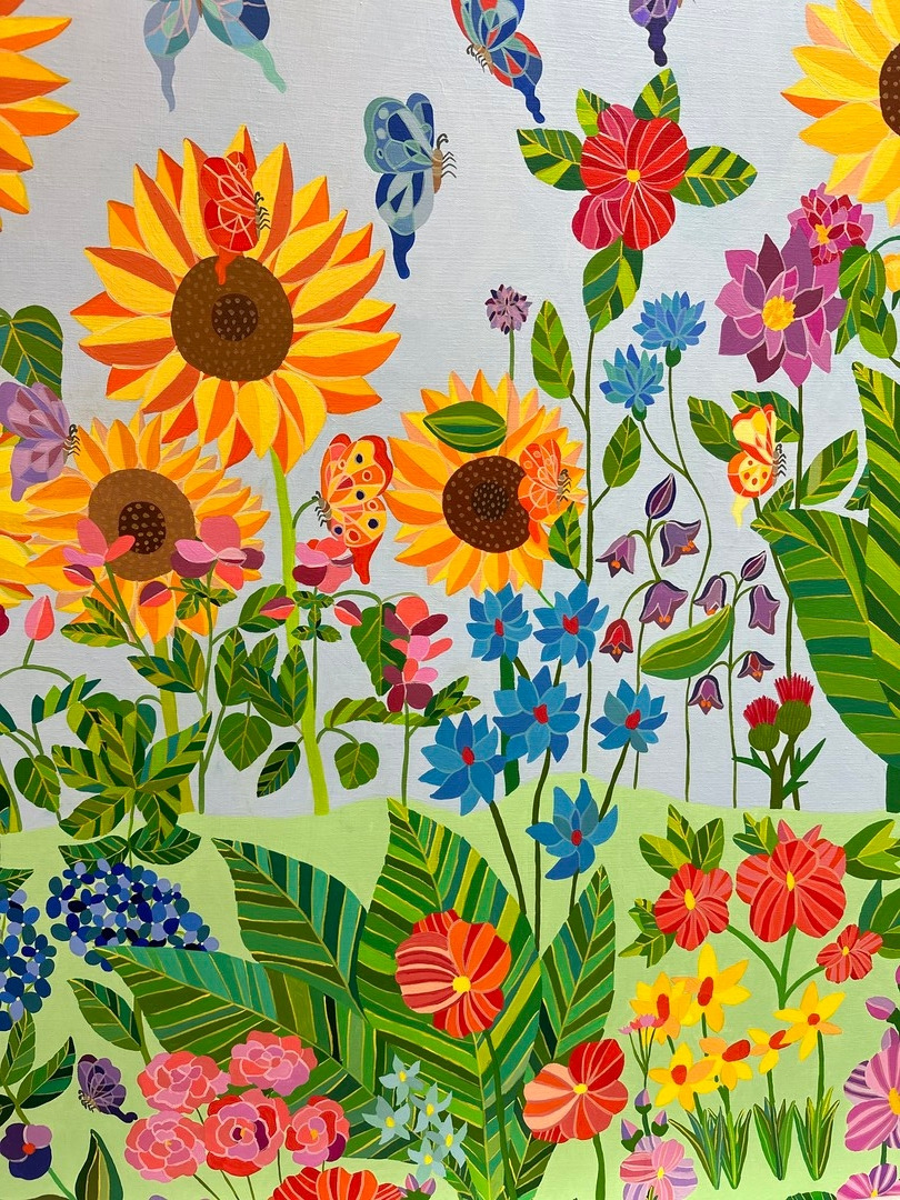 이다래 작가 꽃밭에 나비들 =드림어빌리티.jpg