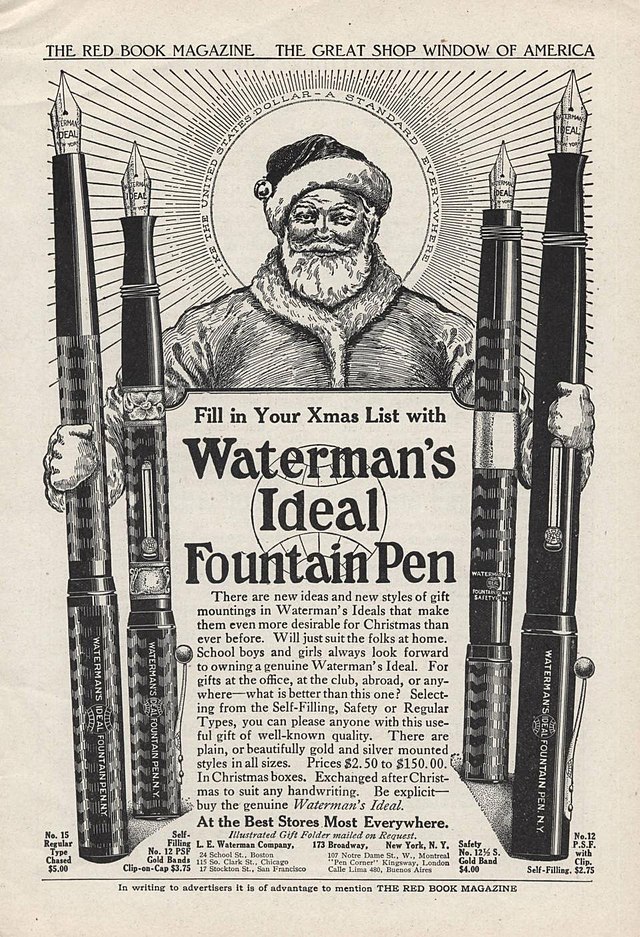 Fill_in_Your_Xmas_List_with_Waterman's_Ideal_Fountain_Pen_-_Advertisement_-_1915_public domain.jpg