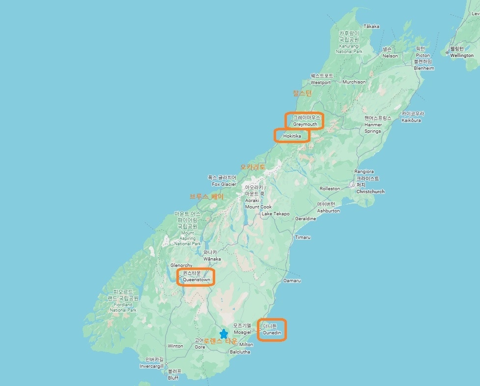 뉴질랜드 남섬의 주요 골드러시 지역.jpg