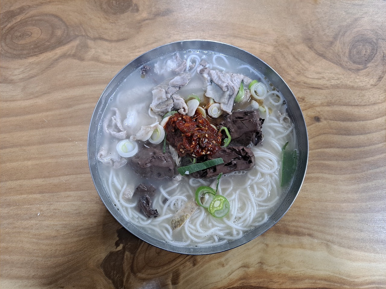 돼지국밥+선지+국수=게미지다!