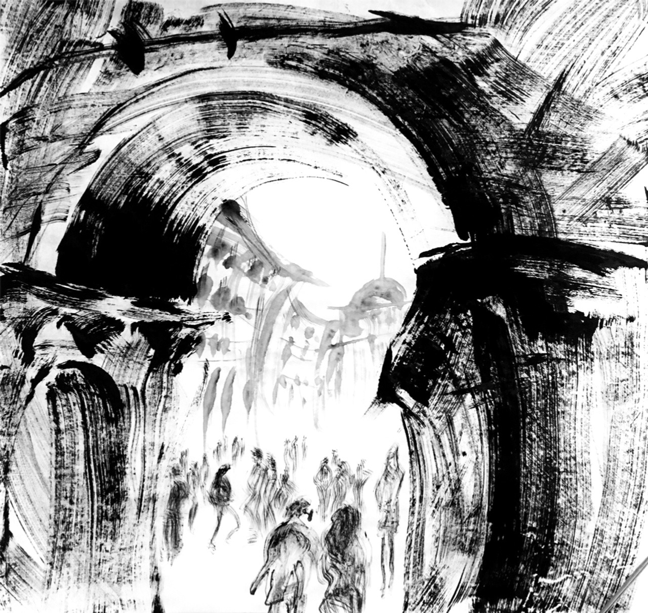 마요르 광장.70x64.화선지에 먹.2018_edited.jpg