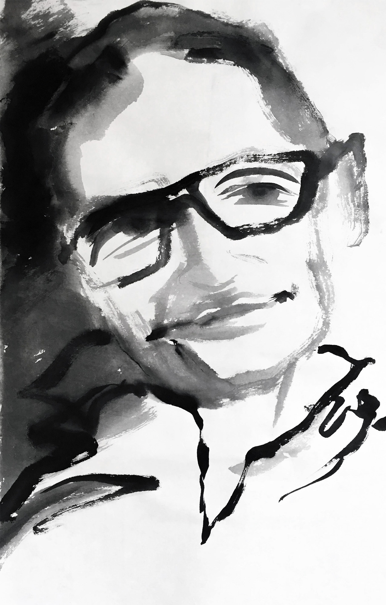 스티븐 호킹. 36x59. 한지에 먹_edited.jpg