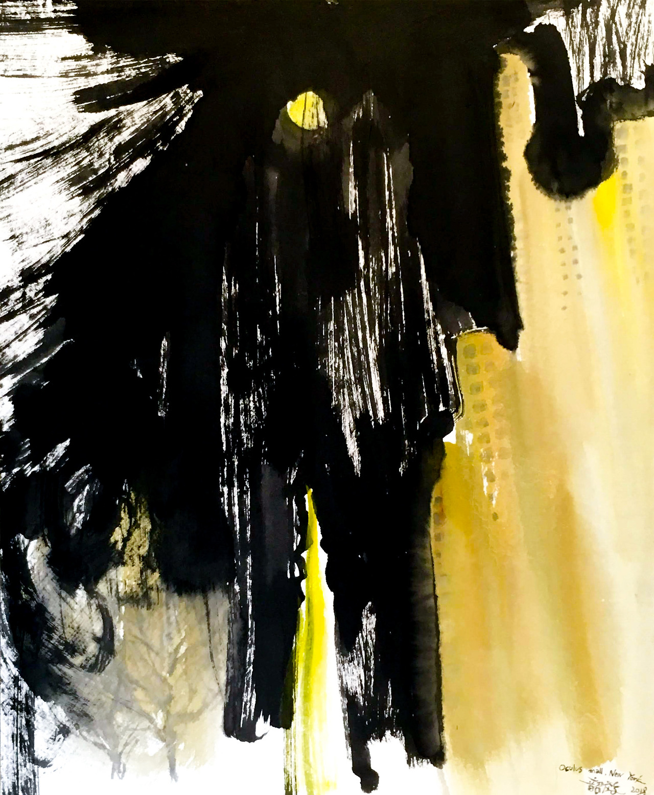 뉴욕 콜럼버스 서클. 60x65. 한지에 먹과 동양화물감_edited.jpg