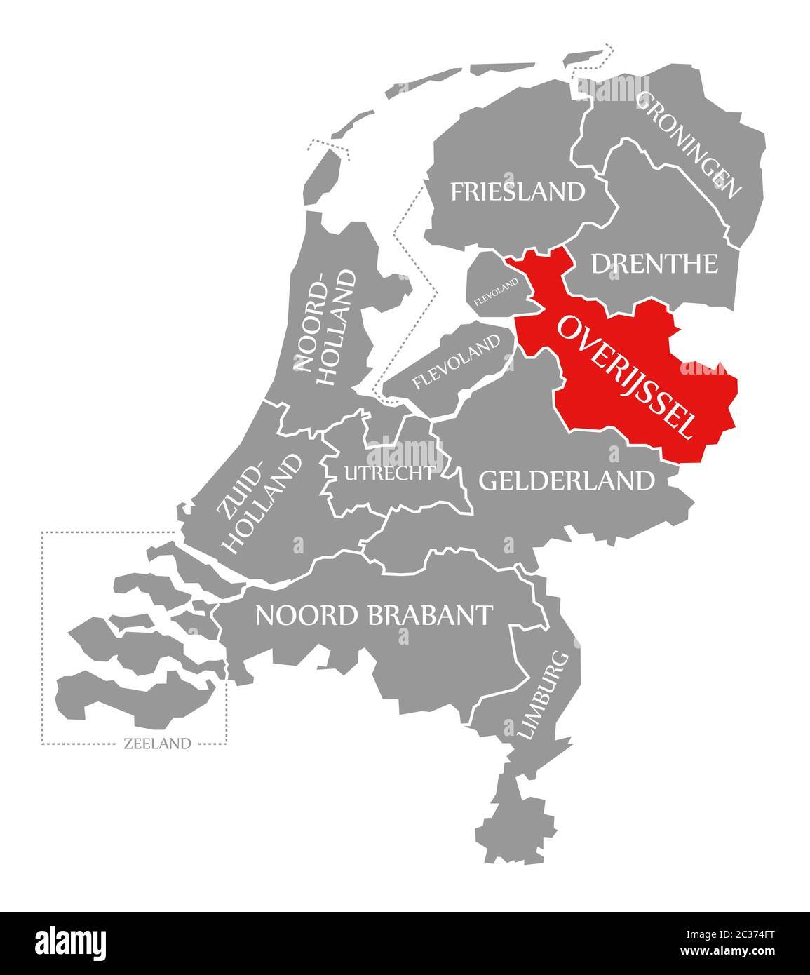 overijssel-red-highlighted-in-map-of-netherlands-2C374FT.jpg