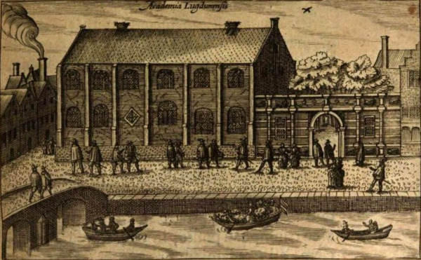 The Academy building of Leiden Univ in 1614, established in 1575.jpg