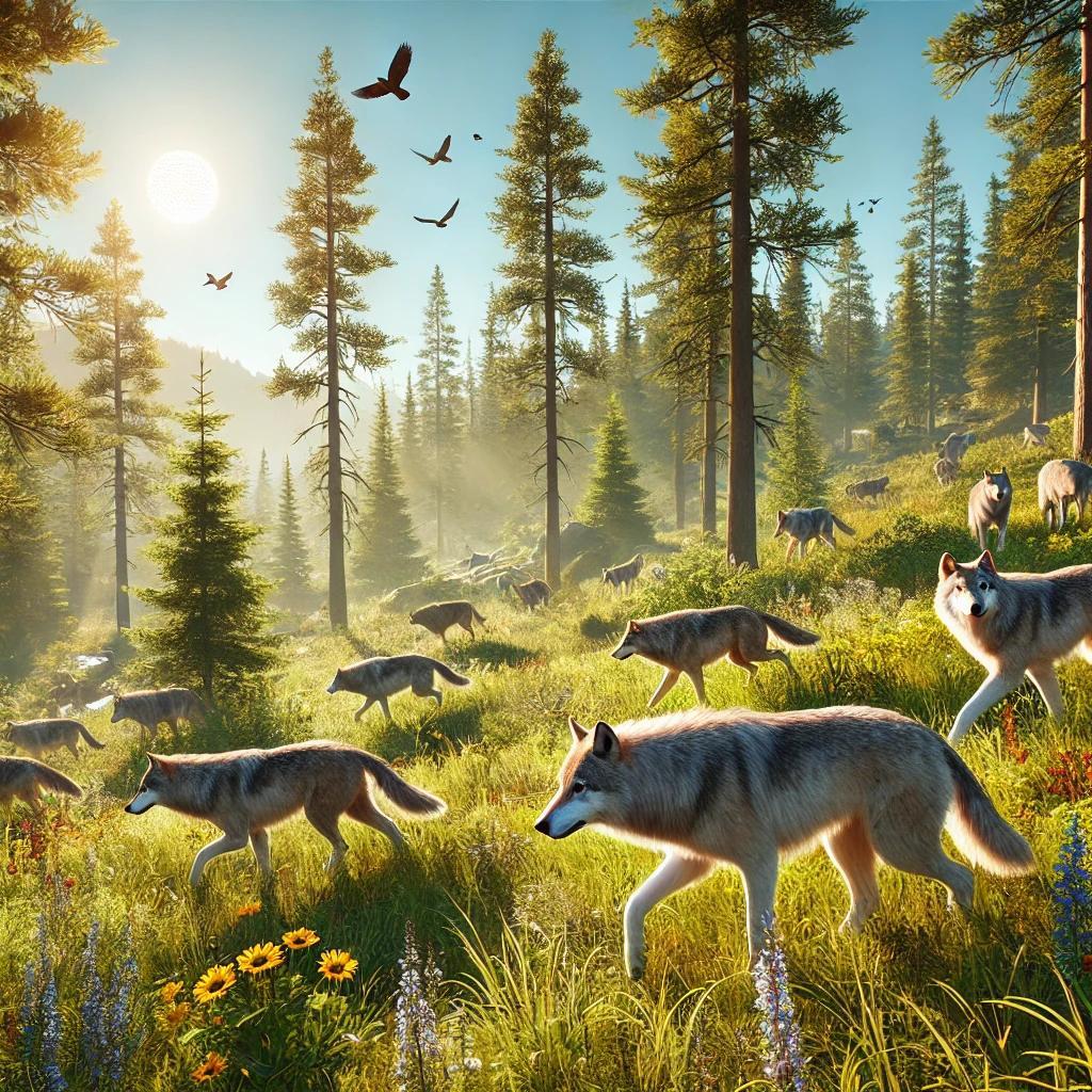 A_bright_daytime_wilderness_scene_with_a_pack_of_w.jpg