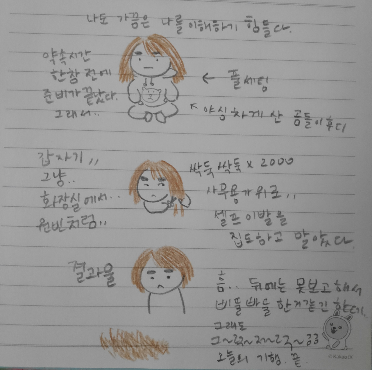 셀프이발의 서막