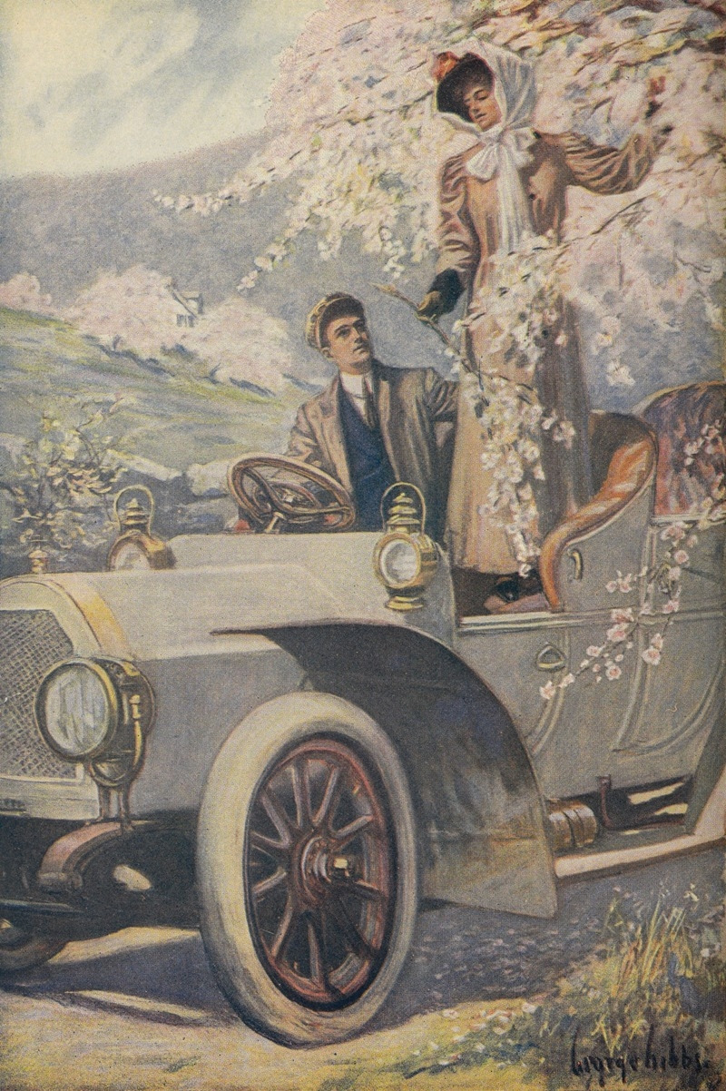 A detail of Spring motoring (1908).jpg