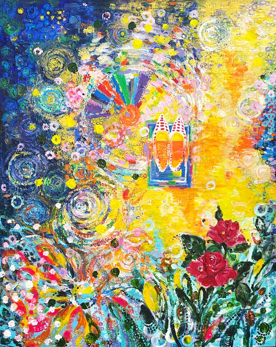 Cho EunJae 1_Amorfati(rose)_90.972.72.5cm_Acrylic oilpastel on canvas.jpg