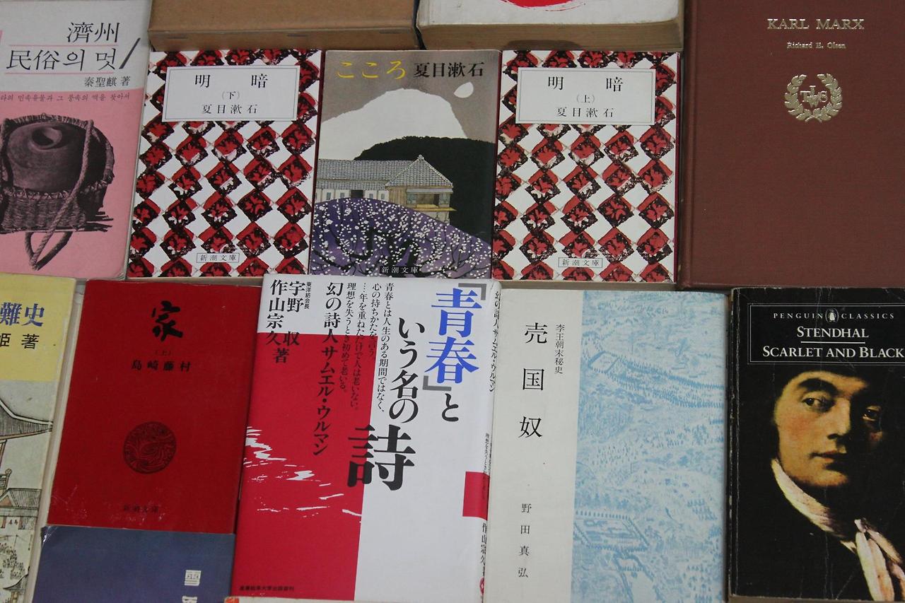 3아버지의 유품인 일본 소설책들.jpg