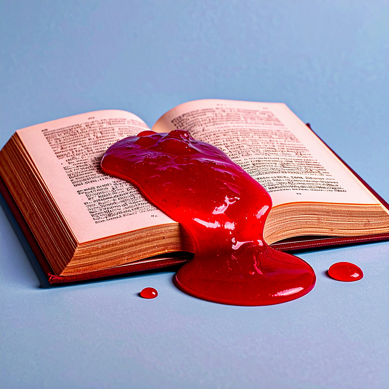 Firefly red jam spilled on a book 496968.jpg