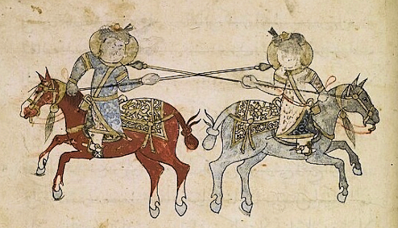 Horsemen_whose_lance-heads_are_between_each_other's_shoulder-blades._Dated_773_(1371)_Mamluk_Egypt_or_Syria.jpg