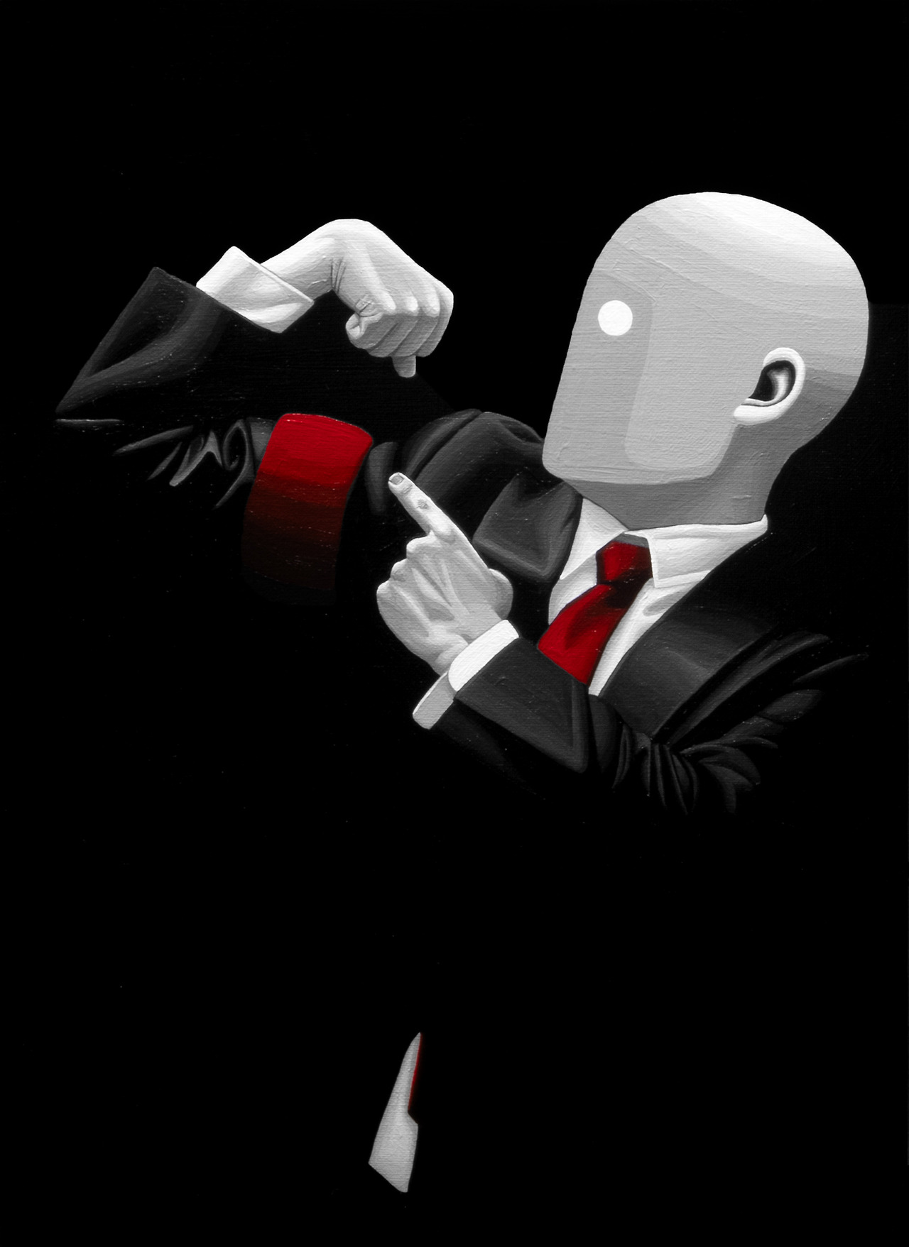 완장_acrylic on canvas_45.5X33.4_2025.jpg