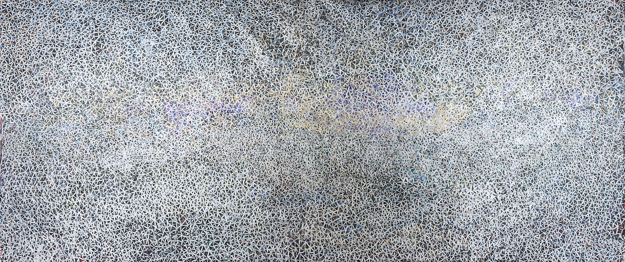 별의 파동 Star Wave, 2025, Acrylic on canvas, 270×600cm.jpg