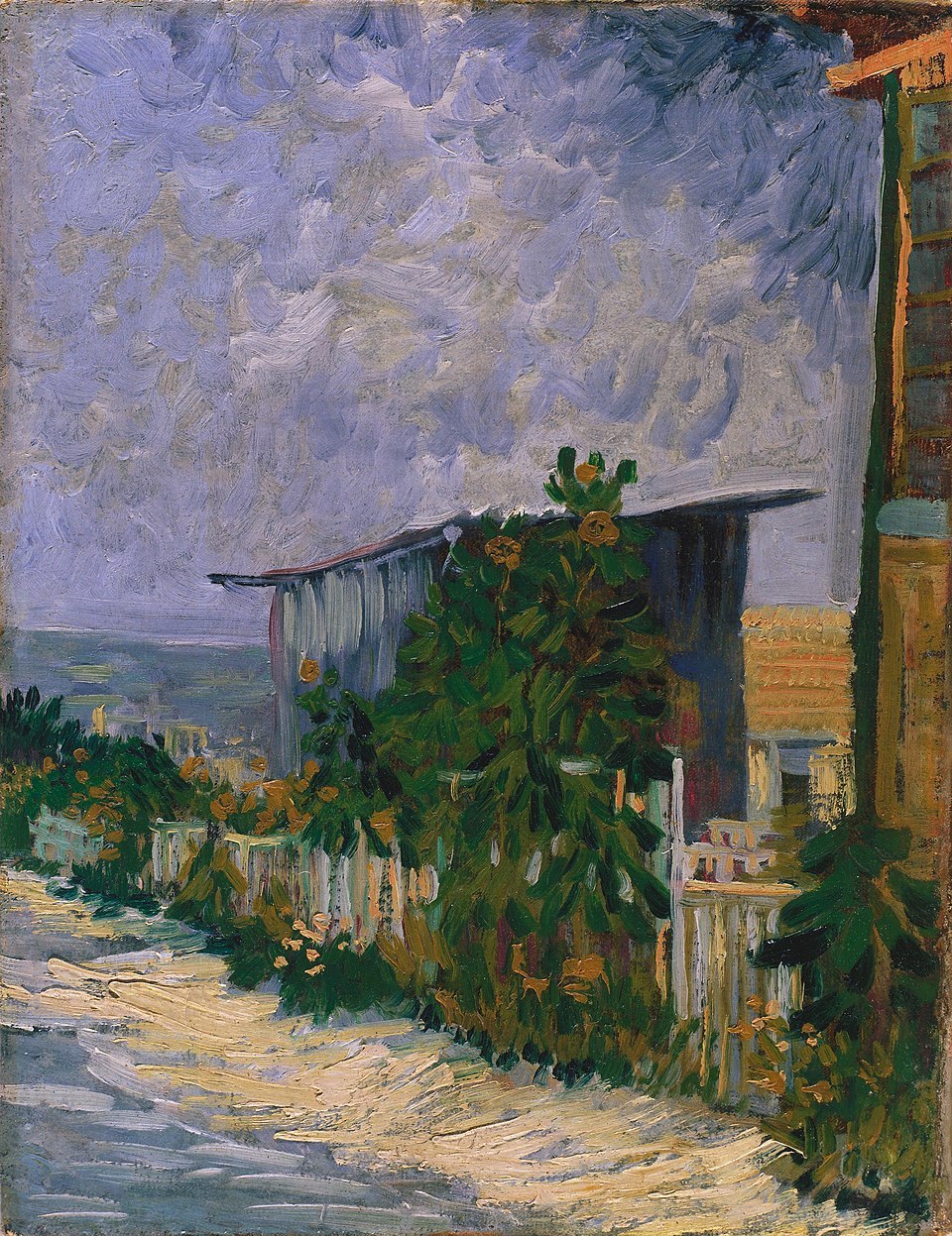 1887 Shed at the Montmartre with sunflower.jpg