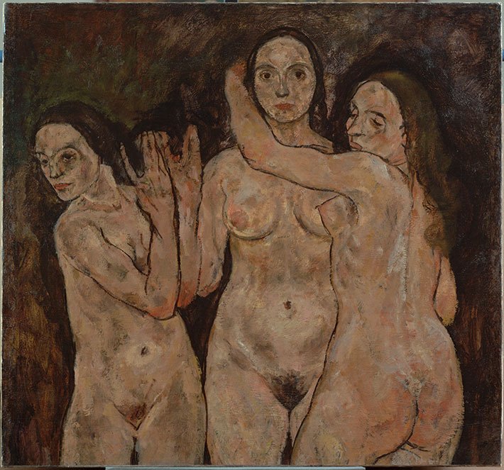 서 있는 세 여성 (부분) 1918.jpg