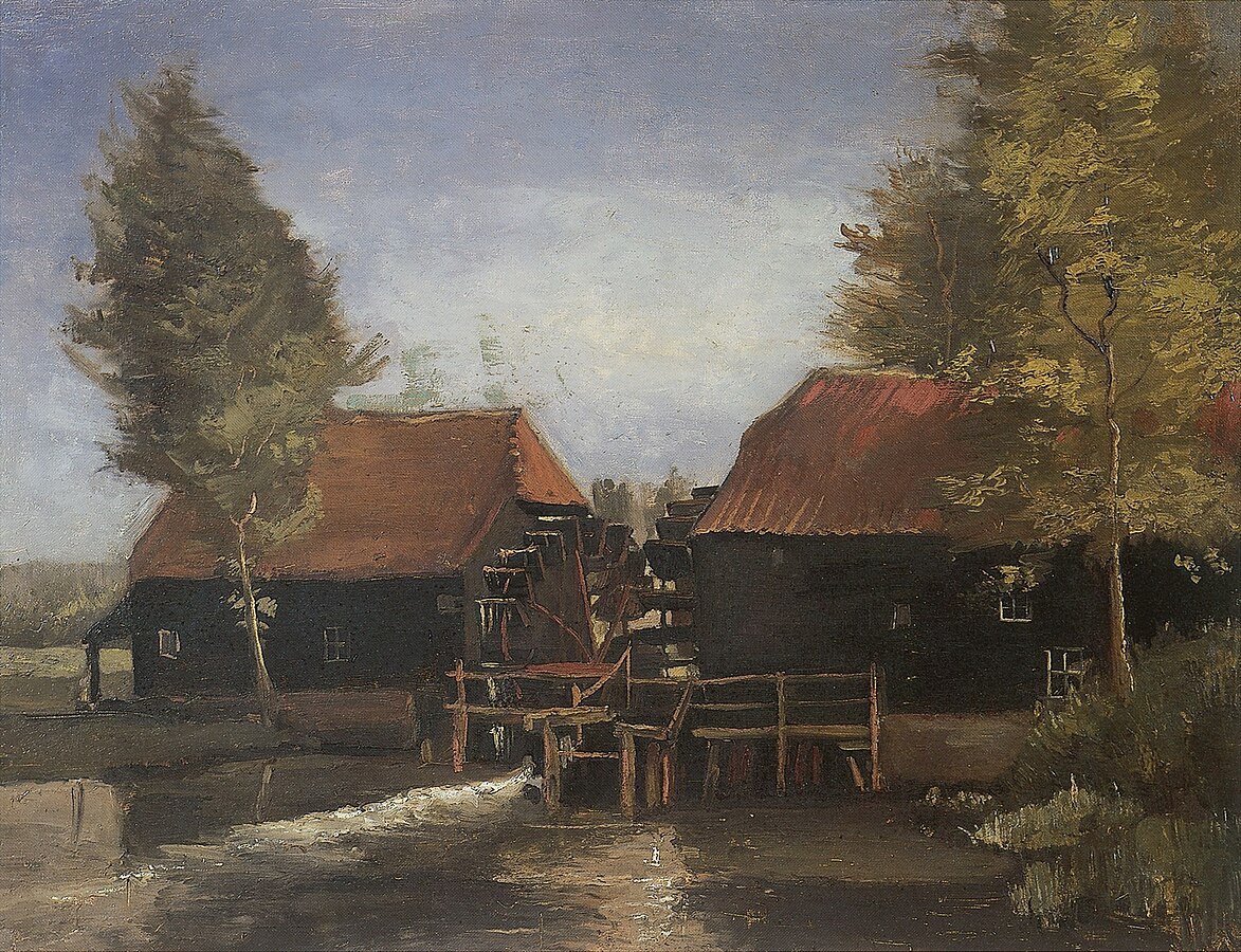 1884 5월 Water Mill at Kollen near Nuenen .jpg