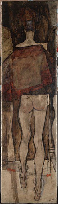 천을 두른 여성의 뒷모습, 1913.jpg