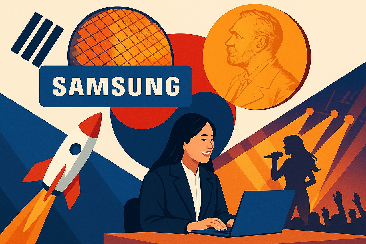 삼성·노벨·스타트업·K-팝을 상징하는 콜라주.jpg