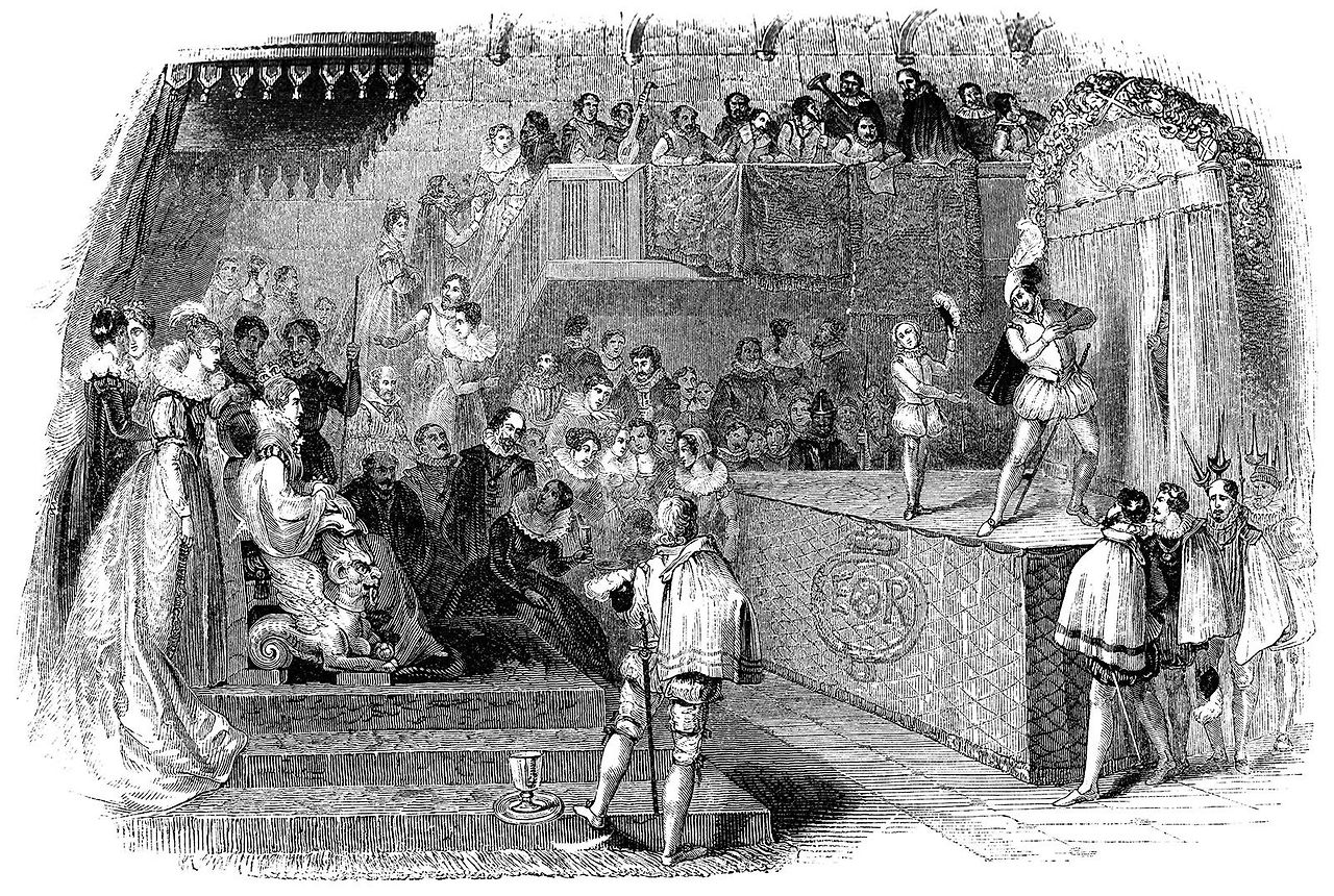 William-Shakespeare-Lord-Chamberlains-Men-performing-Loves-Labours-Lost-for-Queen-Elizabeth-circa-mid-19th-century.jpg