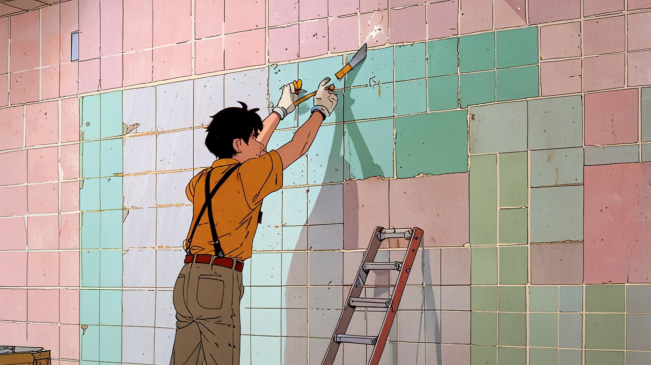 Leonardo_Anime_XL_A_man_decorating_a_wall_with_pasteltoned_til_2.jpg