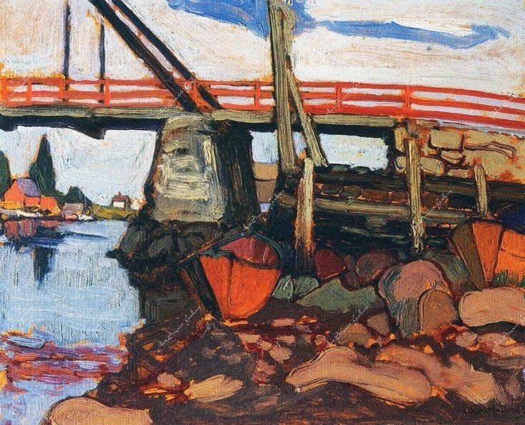 J.E.H. 맥도날드, 노바스코샤 주 프티 리비에르의 다리.jpg