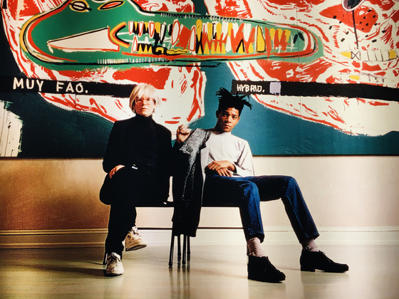 앤디 워홀과 바스키아를 담은 사진 작품의 일부.jpg