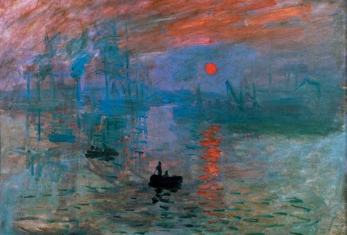 1873'인상주의'라는 말을 탄생시킨 클로드 모네의 작품 '인상, 해돋이.jpg