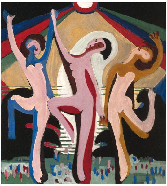 색깔 있는 춤(Colourful Dance), 100 x 90 cm, 캔버스에 유채, 1930 - 1932 년.jpg