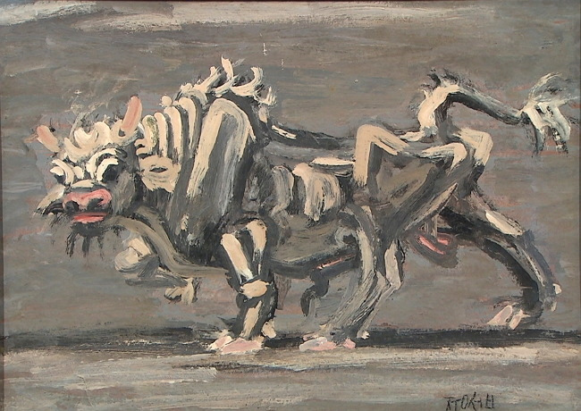 흰 소, 1955, 종이에 유채, 29×41cm, 홍익대학교박물관 소장.jpg