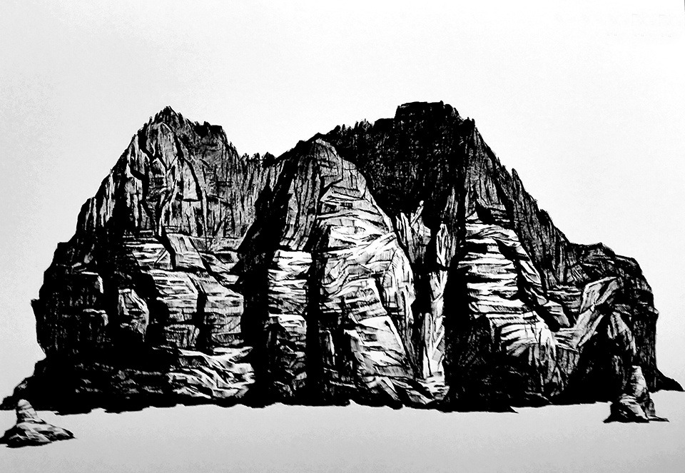 조광기 독도의 꿈, 77×107cm, 메트지에 아크릴 드로잉, 2015.jpg