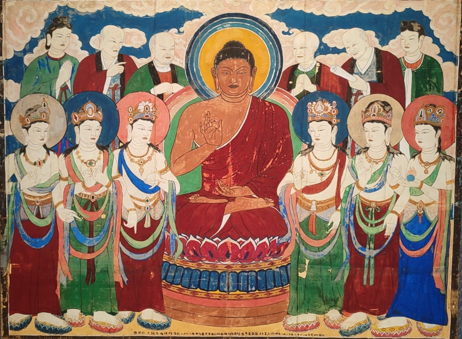 아미타후불탱화, 1954.jpg