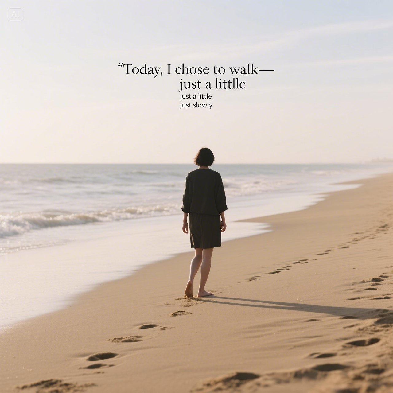 jimeng-2025-05-15-458-Prompt_ Barefoot steps on sand during golden sunset, light shadows, gentle tid....jpg