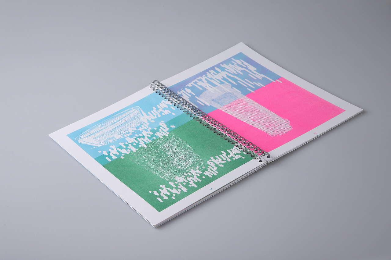 사물의 단면 ,195(가로) X 284(세로)mm, 63p, paper on risoprint, wire bookbinding 2021.jpg