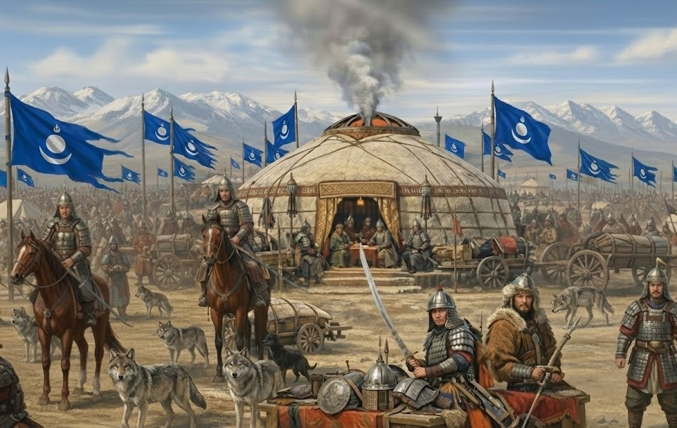 세계 최강군 대몽골제국군의 세계 정복 군대 막사 게르 군견.jpg