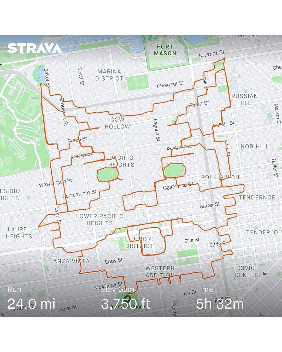 매년 새해 목표 중에 ‘운동’은 빠지지 않고 등장합니다  누구나 쉽게 시작할 수 있는 운동으로는 시간과 장소의 제약이 적은 러닝이 여전히 인기를 끌고 있는데요. 작심삼일러를 위해 러닝에 흥미를 붙여줄 계정을 발견했습니다. 마라토너 겸 스트리트 아티스트 레니 모건은 샌프란시스코 일대를 캔버스 삼아 스트리바 앱의 경로 기록 기능을 활용해 지도 위에 그림을 그립니다  그의 발은 붓 (5).jpg