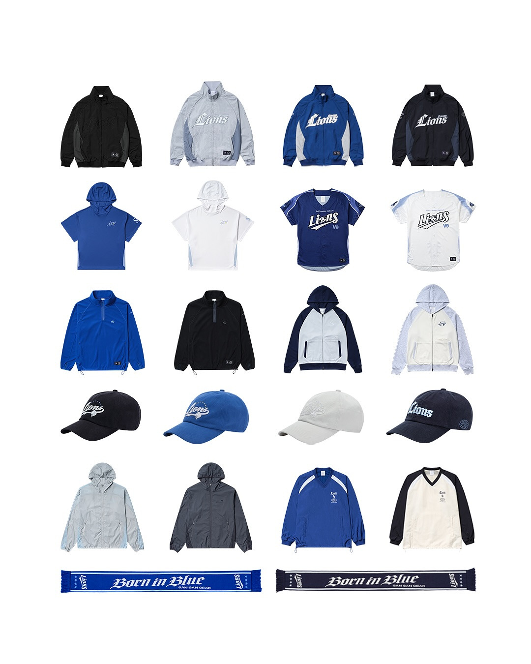 SAN SAN GEAR X SAMSUNG LIONS BORN IN BLUE VOL.2 [A PRIDE OF LIONS] 제품 공개‘우리는 서로의 자부심이자 하나의 사자 무리이다.’ 라는 이중적 의미를 담은 ‘A Pride of Lions’ 협업 제품을 공개합니다. 산산기어만의 유틸리티에 라이온즈의 정체성을 더한 새로운 아이템들 뿐만 아니라, 지난 협업의 성원에 힘입어 재발매를 진행하.jpg