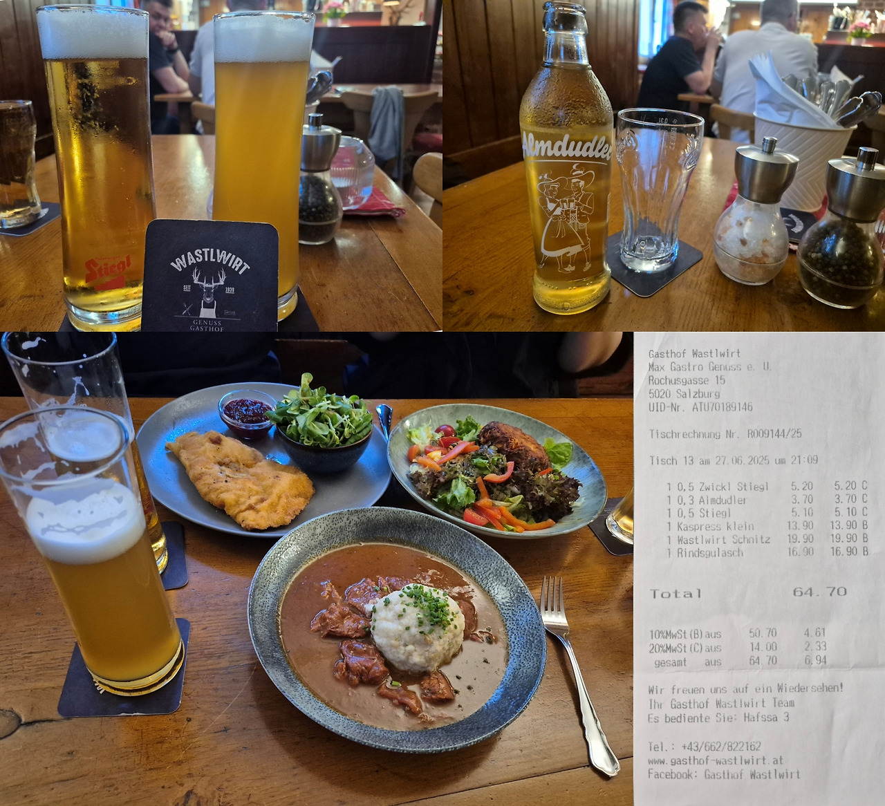 20250627_Gasthof Wastlwirt 1층 호프 주문 메뉴 &영수증.jpg