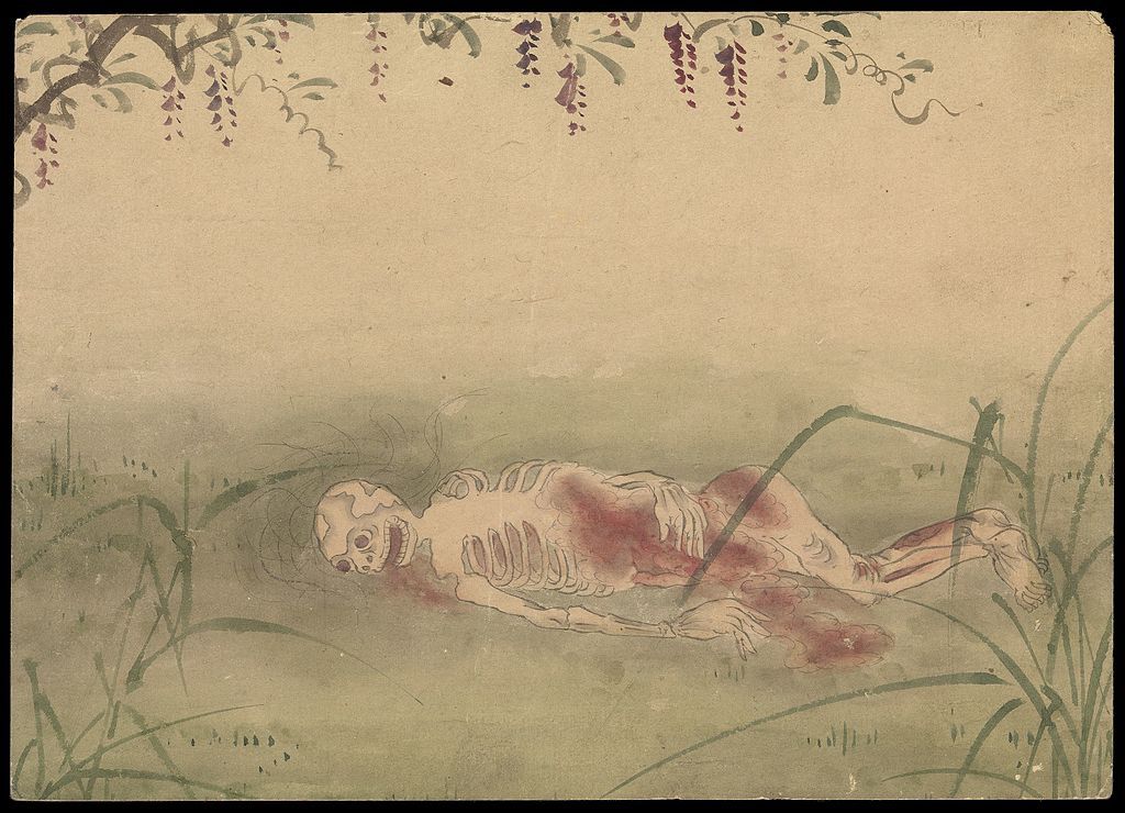 1024px-Kusozu%3B_the_death_of_a_noble_lady_and_the_decay_of_her_body._Wellcome_L0070294.jpg