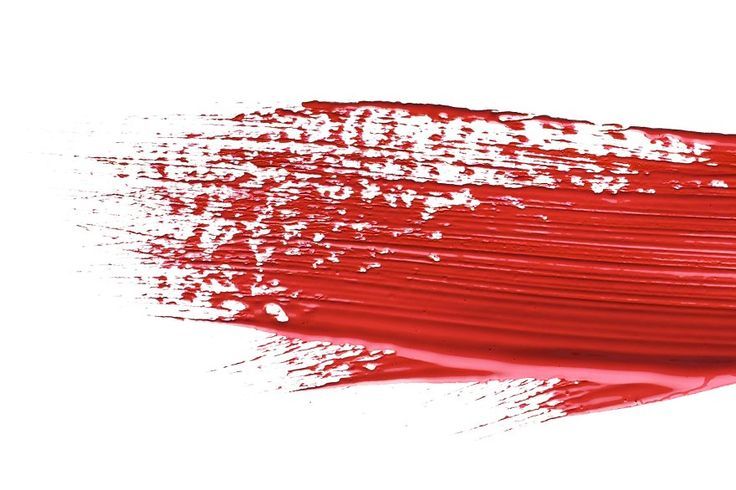 Red colored brush stroke paiting over isolated background, canvas watercolor texture, red lipstick smudge.jpg