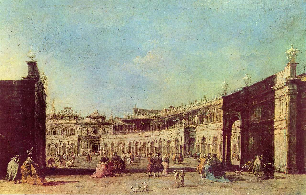Francesco Guardi, Piazza San Marco verso la chiesa di San Geminiano, Vienna, Kunsthistorisches Museum.jpg