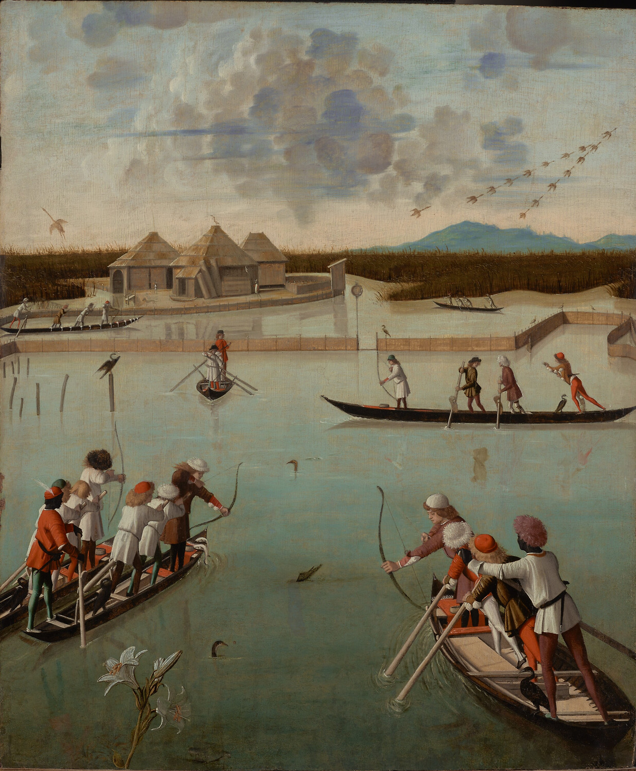 Hunting on the Lagoon (recto); Letter Rack (verso).jpg