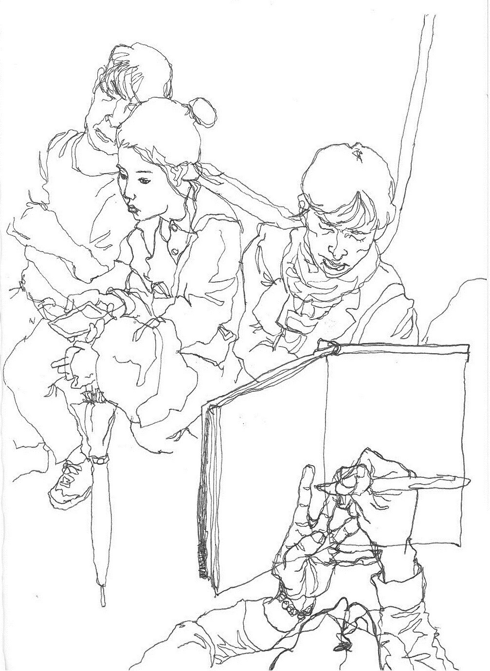 지하철에서 그림을 그리는 자화상(2).jpg