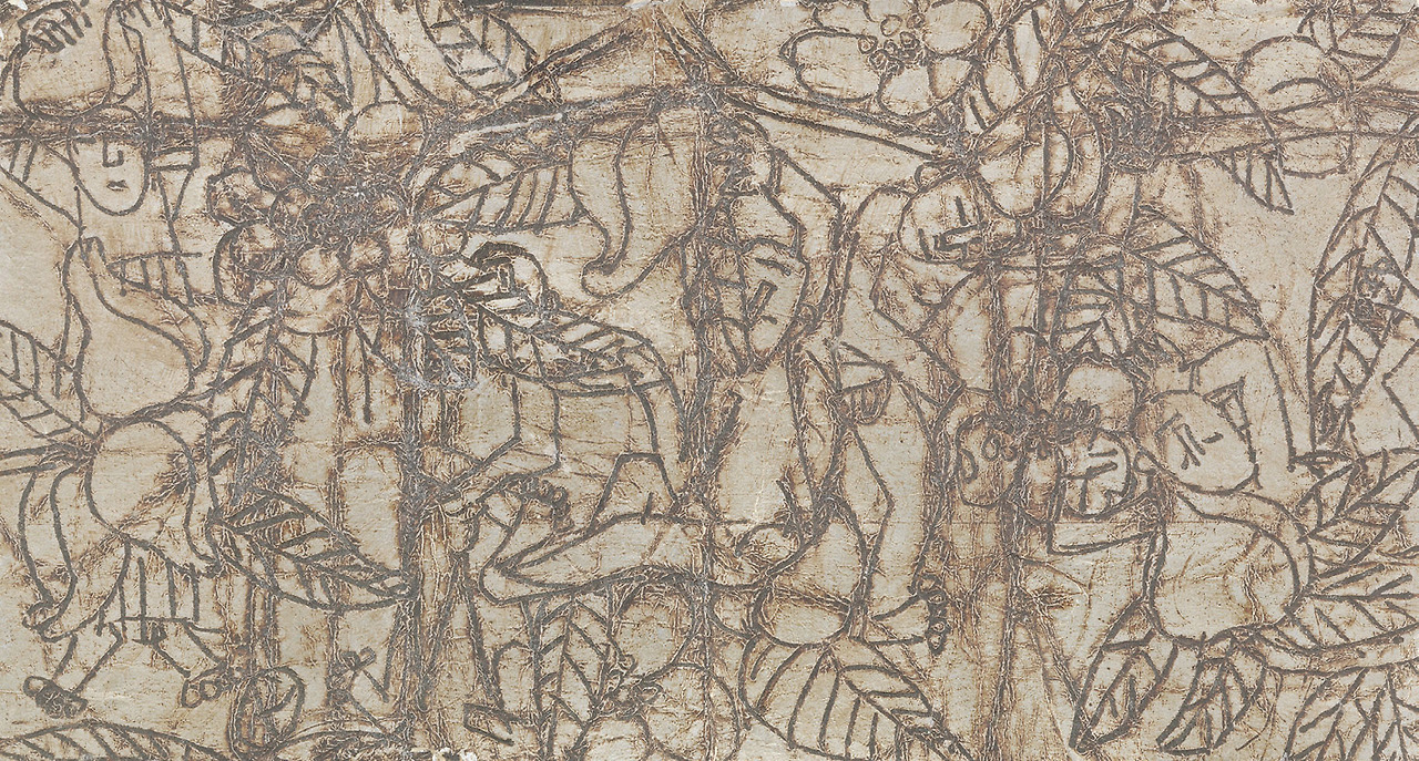 은지화 복숭아 밭에서 노는 아이들.jpg