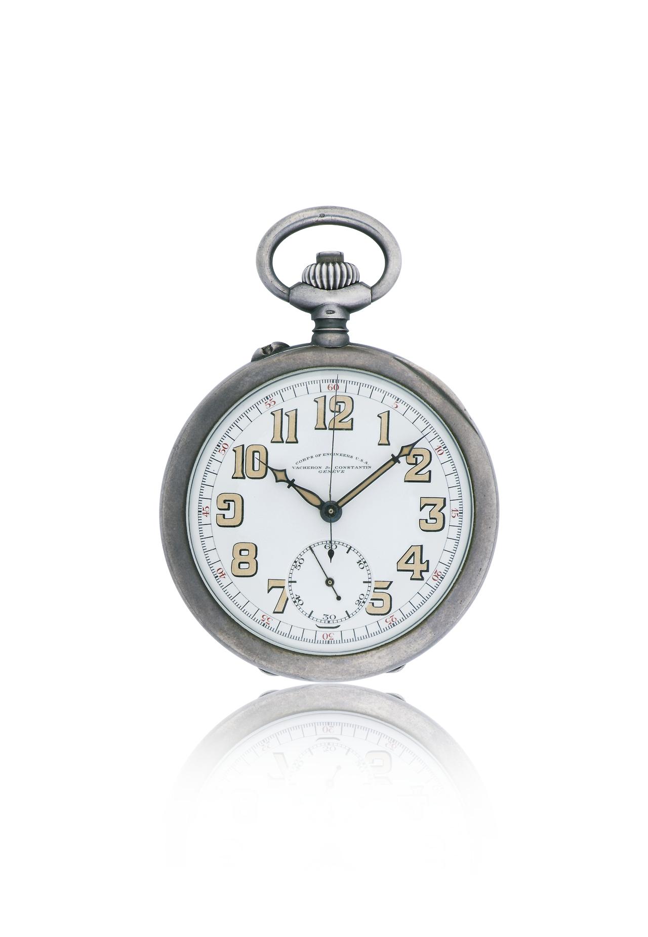 14. 미국 엔지니어 부대를 위해 제작한 스테인리스 실버 포켓 워치 - 1919년.jpg