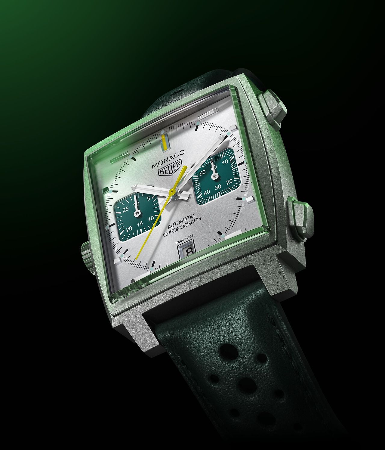 태그호이어 모나코 크로노그래프 레이싱 그린 .jpg
