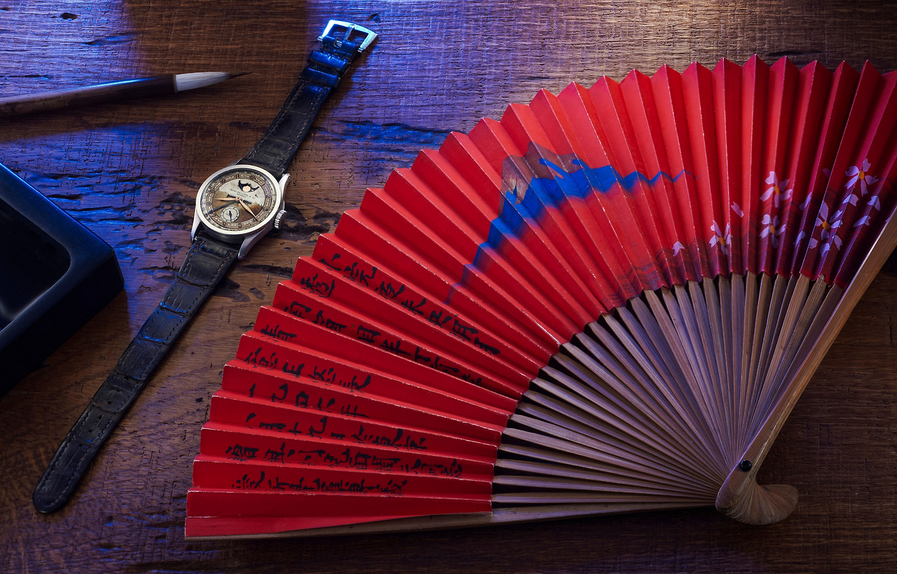 A Patek Philippe Reference 96 Quantieme Lune formerly from the collection of Aisin-Giro Puyi and a Paper Fan_Copyright Phillips_Jess Hoffman.jpg