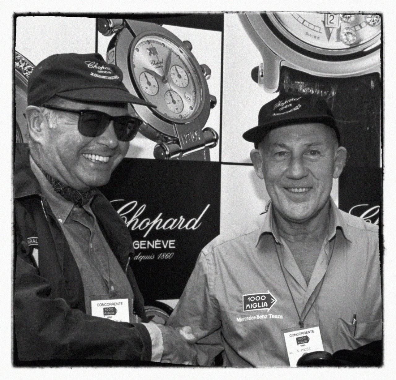 Karl Scheufele with Sir Stirling Moss at the 1996 Mille Miglia ©Bruno Lyet.jpg