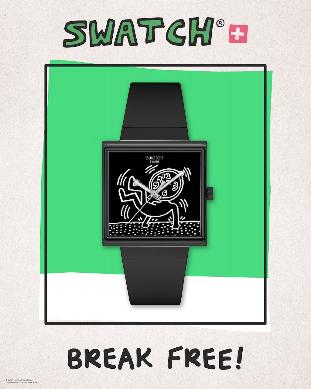 스와치X키스 해링 브레이크 프리 컬렉션 브레이크 루즈.jpg